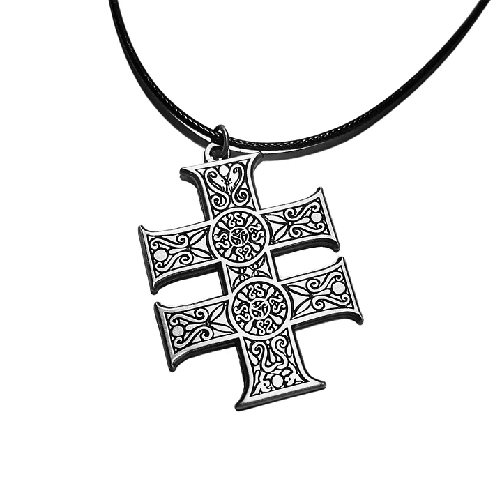 Annwyn Cross Necklace on cord product image (1)