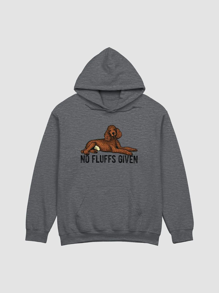 No Fluffs Given Hooded Sweatshirt of a Standard Poodle(Red) | Funny Hoodie for Poodle Paw-rents product image (4)