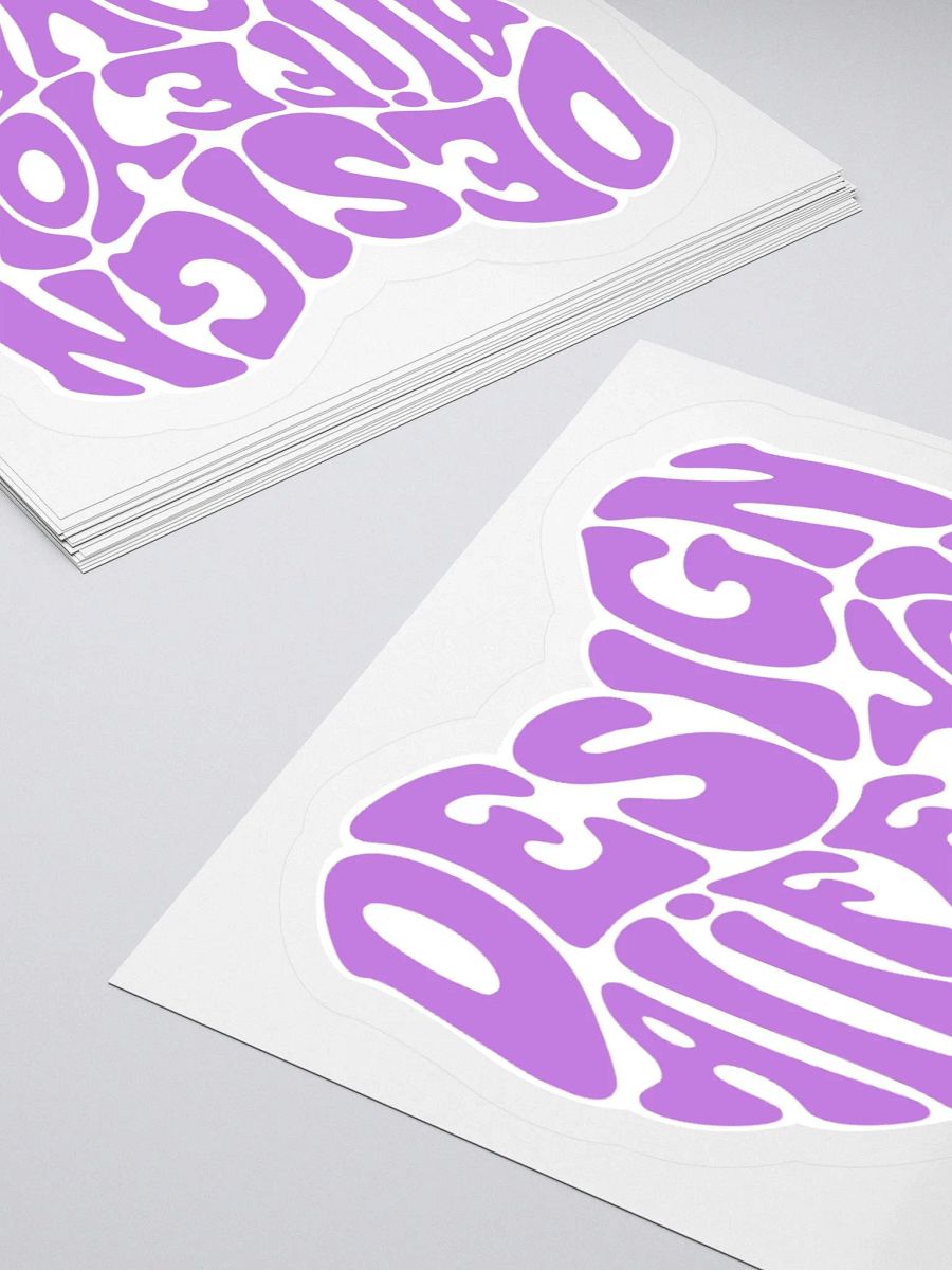"Design a Life You Love" Purple Kiss-Cut Sticker product image (4)