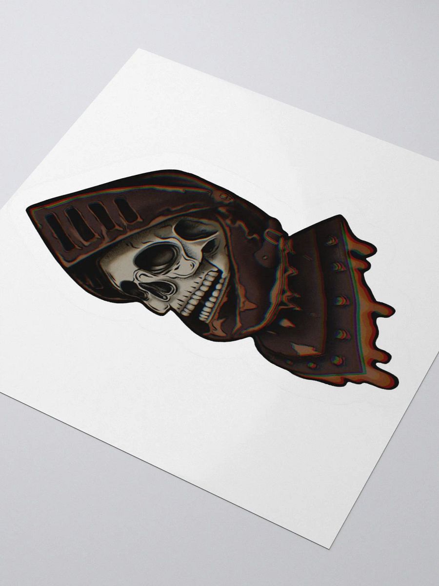 "Gothic Knight Skull" Sticker product image (8)