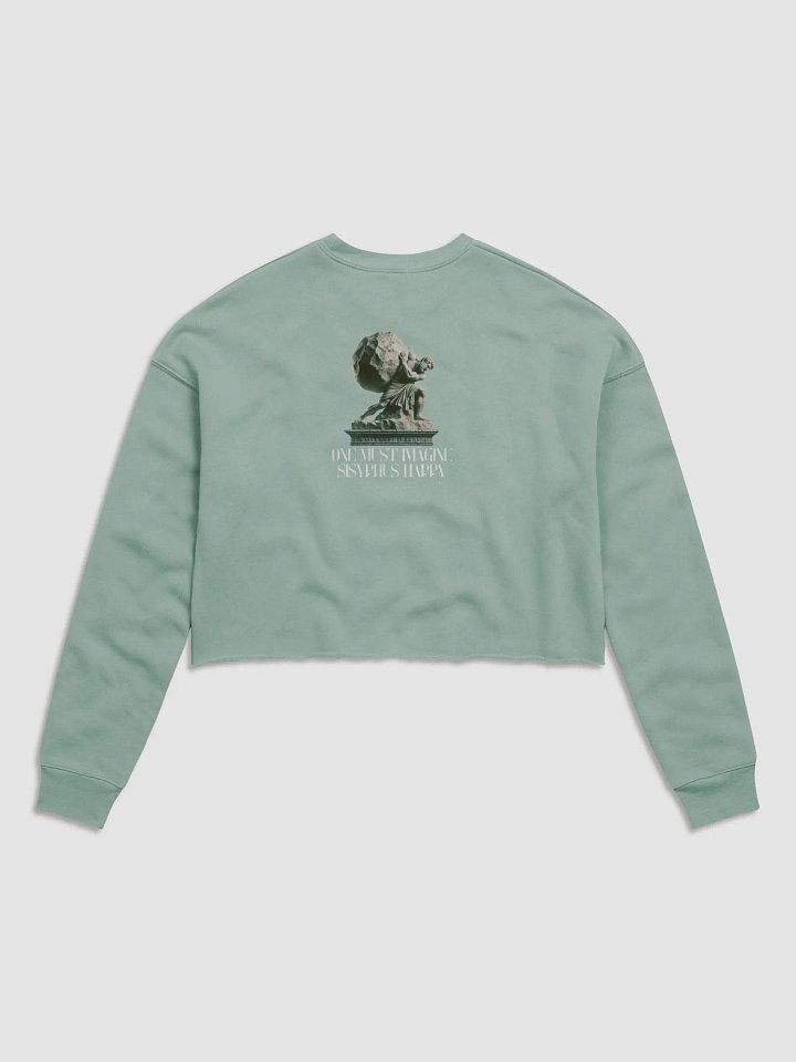 Cropped Sweatshirt - Sisyphus Happy design, Icarus Absurd product image (4)
