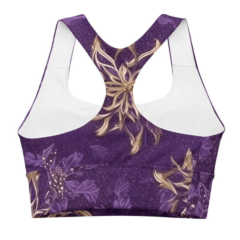 Purple Glam Sports Bra