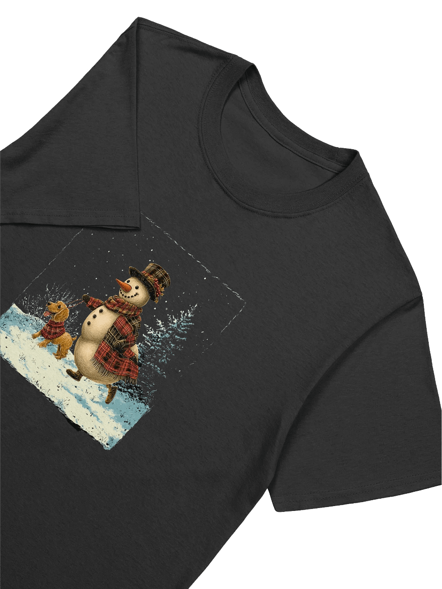Vintage Santa and His Dog Unisex Christmas T-Shirt product image (6)