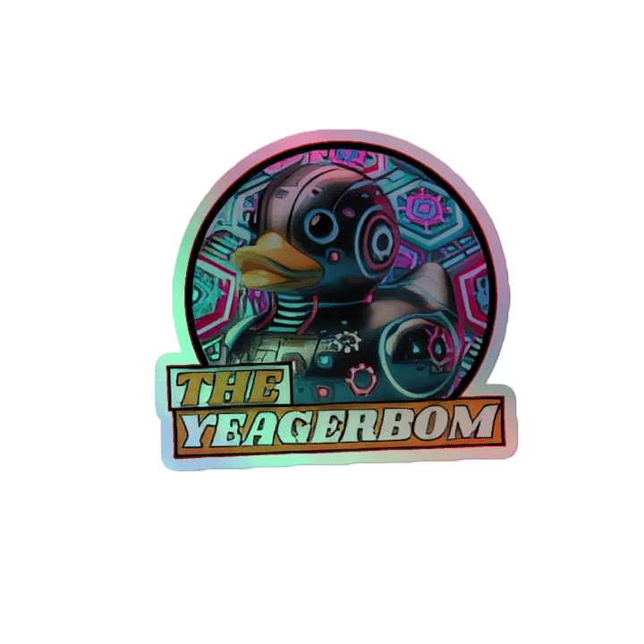 Mechanical Duck Holographic Sticker product image (2)