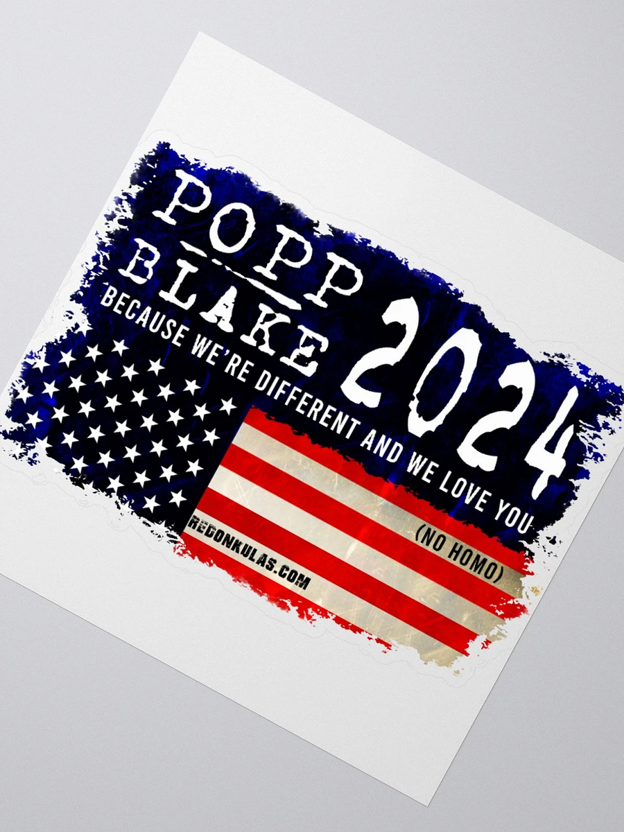 Popp for President Parody Sticker product image (6)