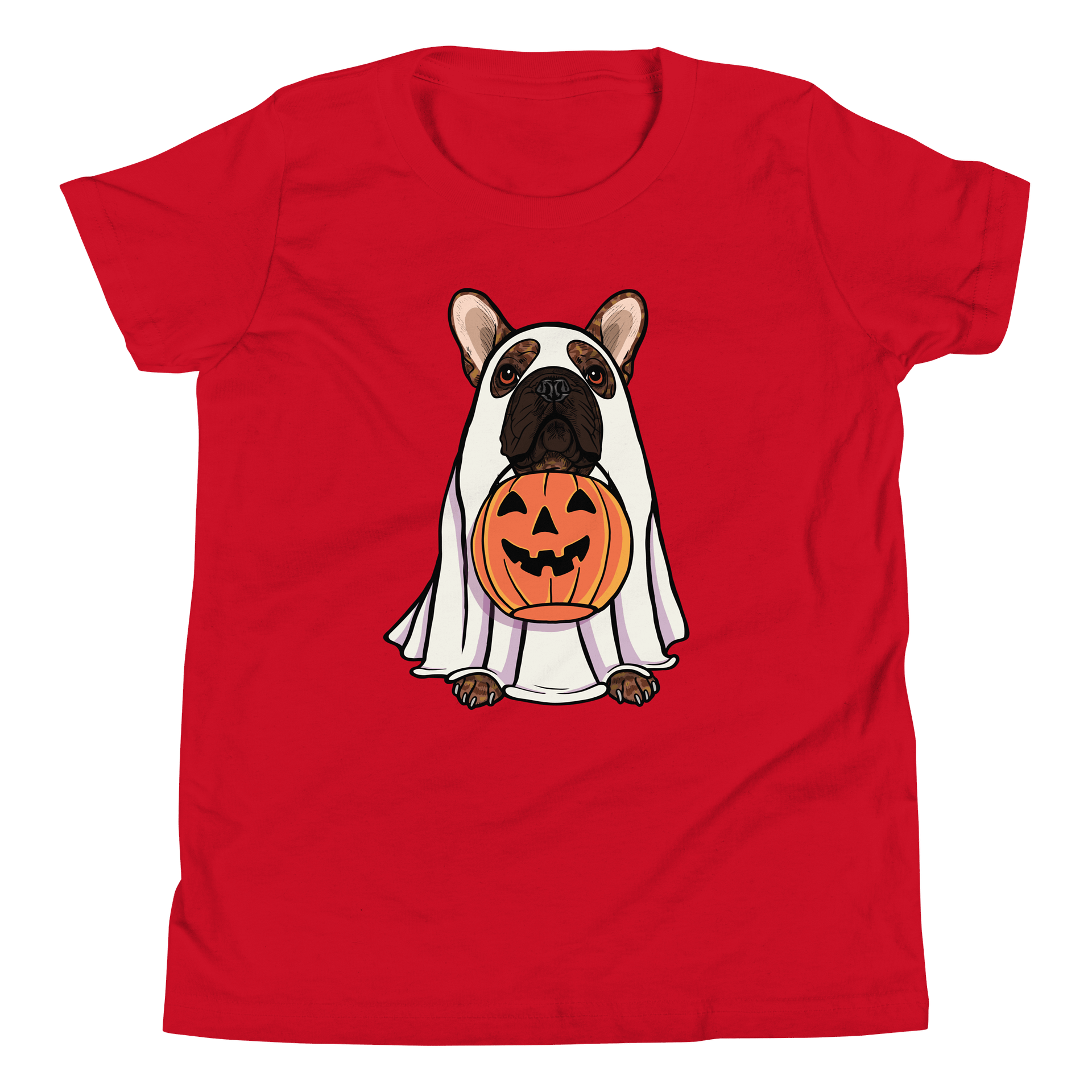 Halloween French Bulldog(Brindle) Youth T-Shirt product image (5)