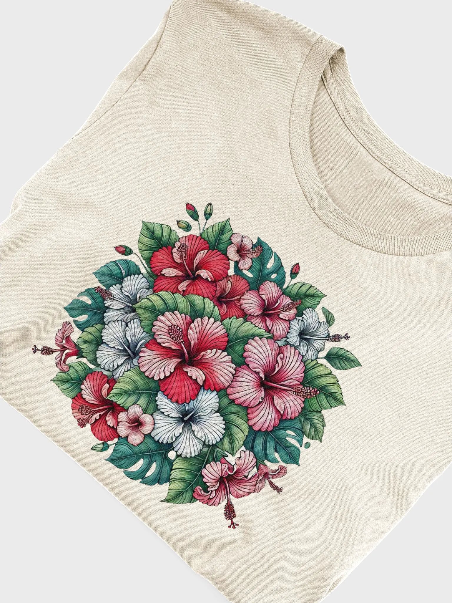 Bella+Canvas Supersoft T-Shirt | AI design Hibiskus flower mandala product image (1)