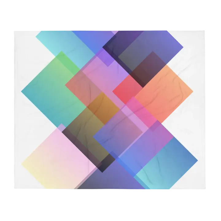 Geometric Gradient Artistic Squares Spiral Notebook product image (2)