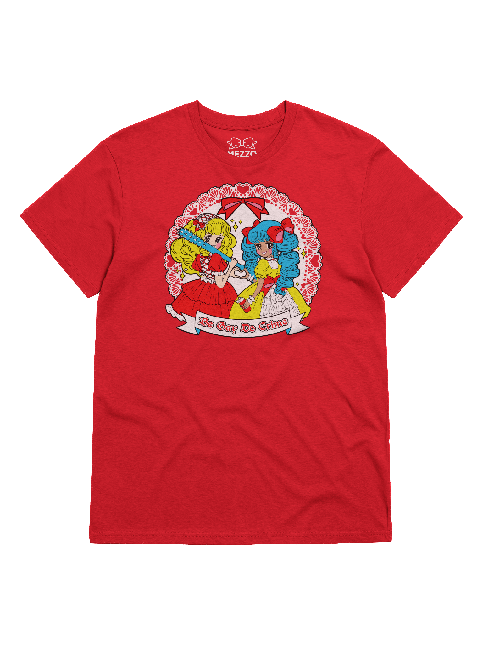𝑬𝑼⧸𝑼𝑲 Be Gay Do Crime (Vintage Otome) organic cotton t-shirt product image (1)