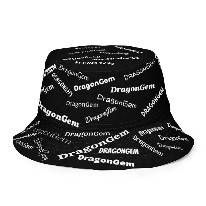 DragonGem Black Reversible Bucket Hat product image (1)