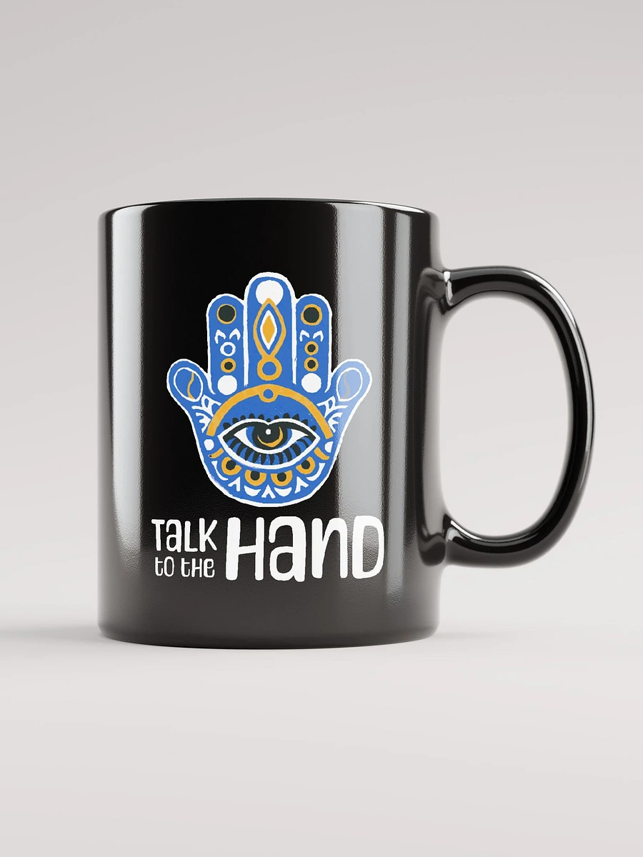 Talk to the Hand Hamsa Mug product image (1)