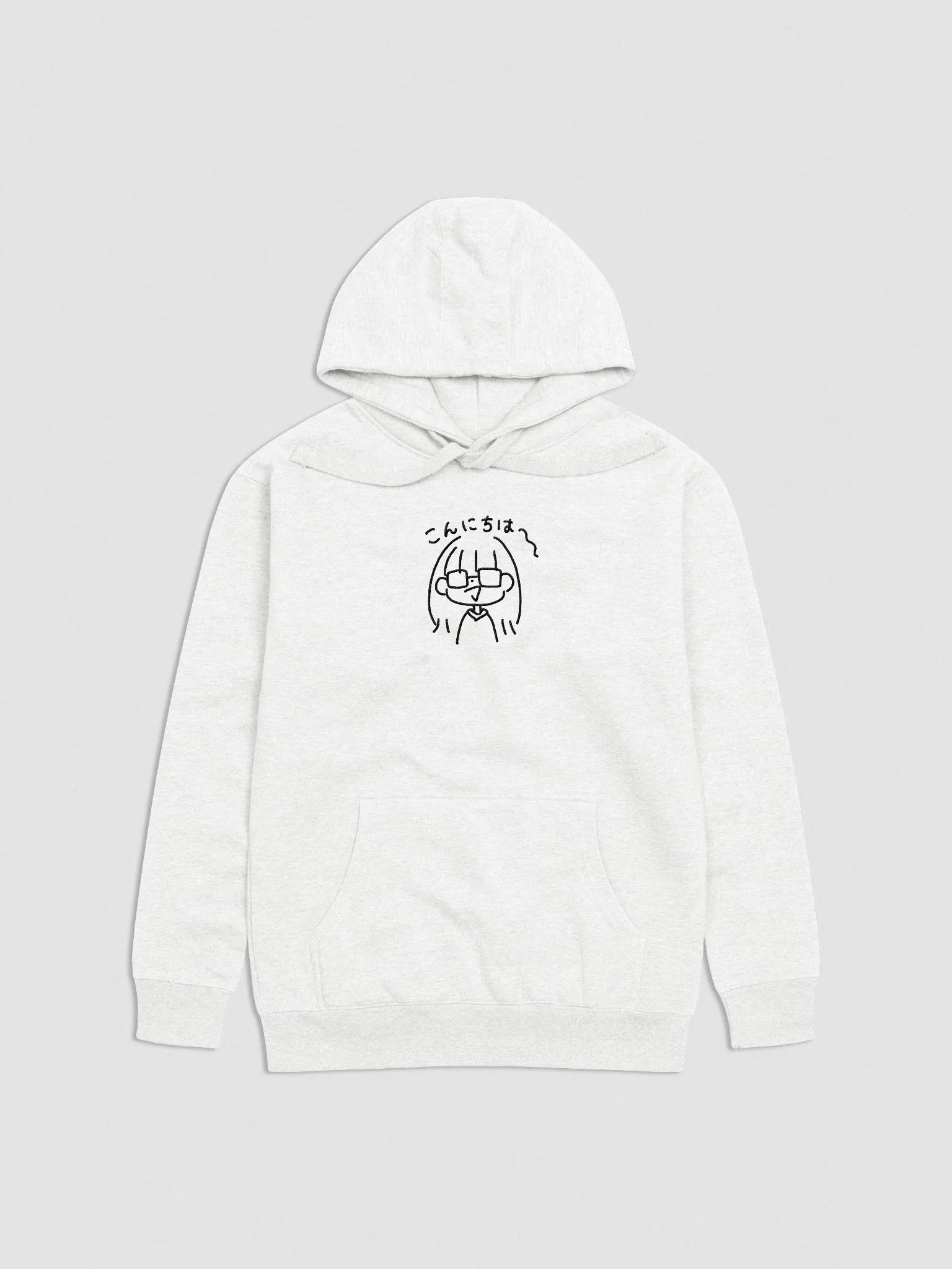 Konnichiwa Hoodie (white) product image (2)