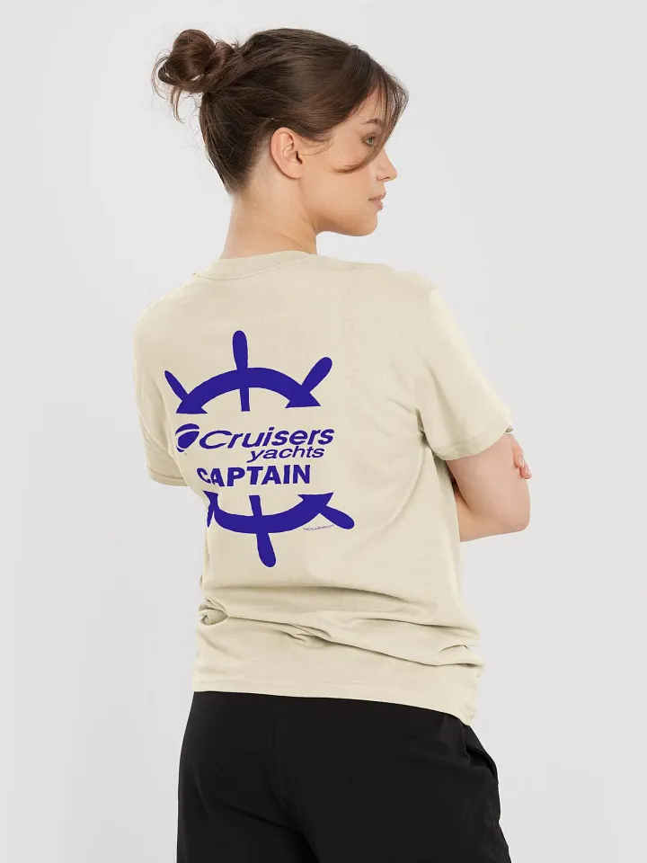 Cruisers Yachts Captain - T-Shirt - Light Shirt w/Blue Logo product image (1)