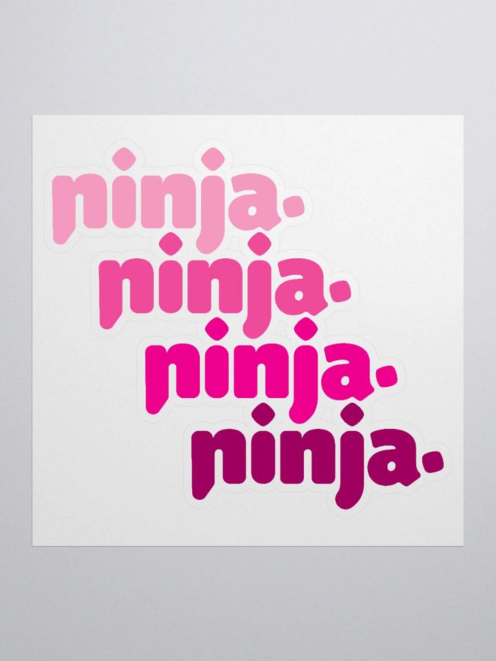 Pink Quad Ninja Sticker product image (1)