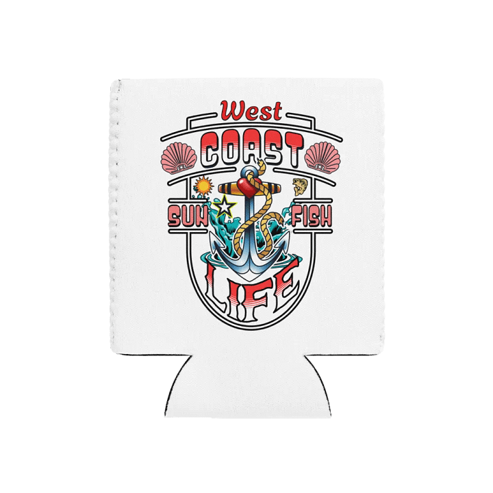 West Coast Life Nautical Can Cooler product image (1)