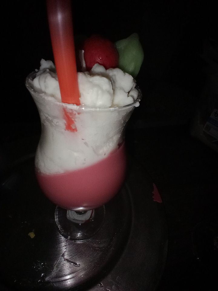 Strawberry Creme Milkshake with Waxed Strawberries product image (1)
