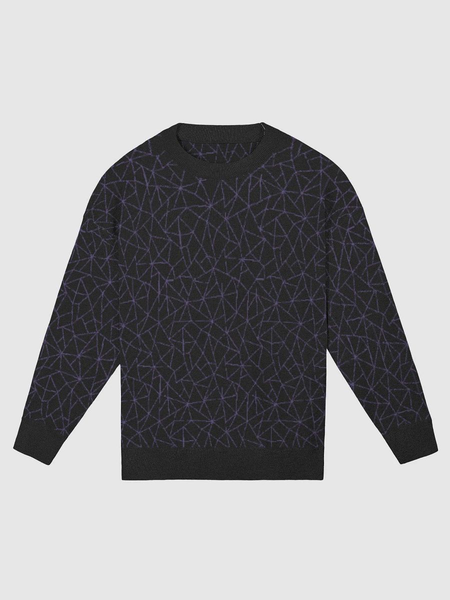 Purple Black Geometric Sweater product image (12)