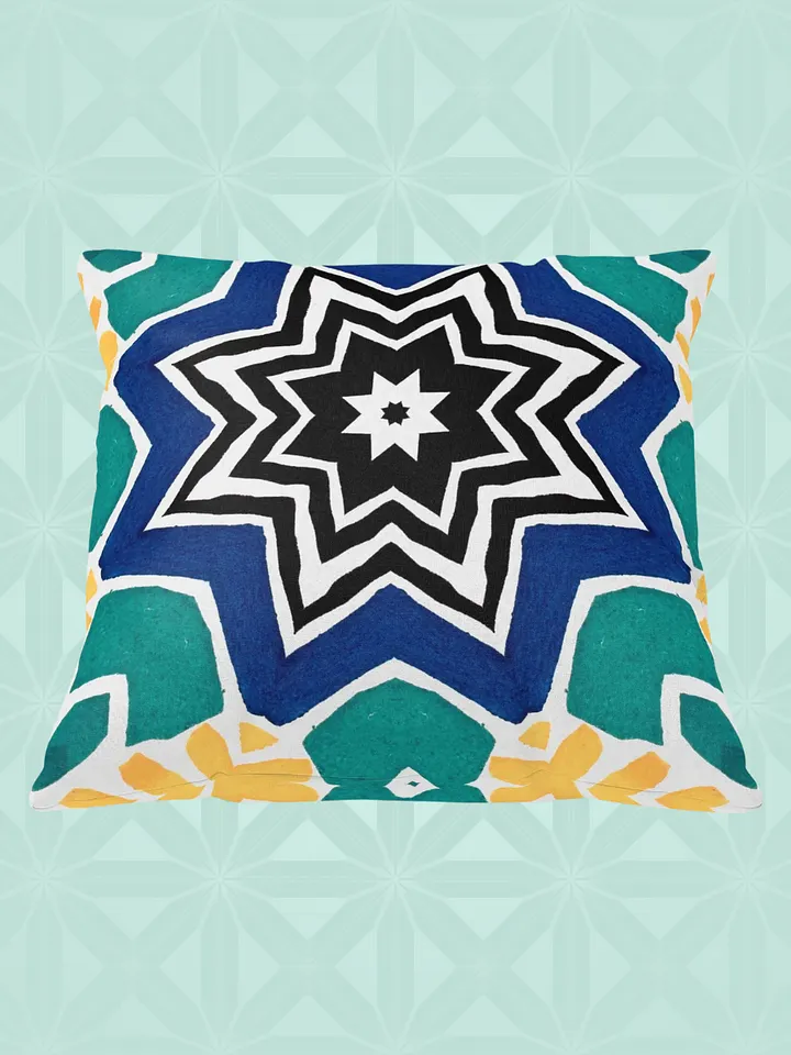 Kaleidoscopic Starburst Pillow product image (1)