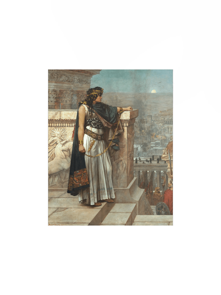 "Queen Zenobia's Last Look Upon Palmyra" by Herbert Schmalz Print product image (2)