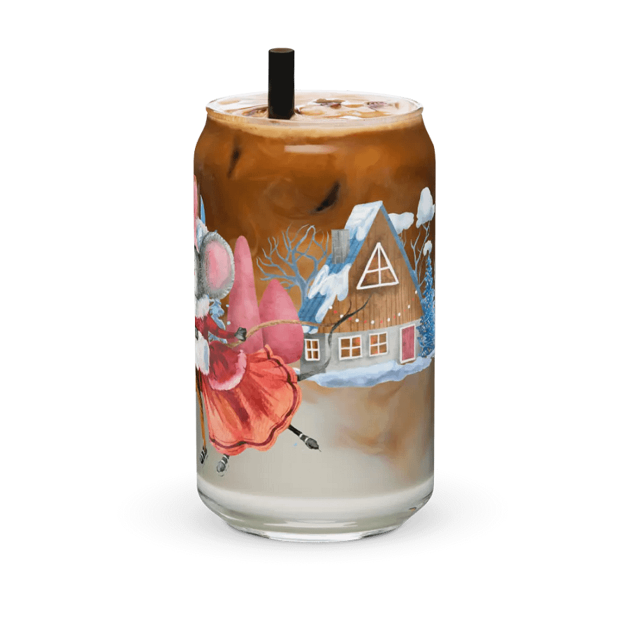 Warm Winter Embrace Can-Shaped Glass | Four Seasons of Love Collection product image (12)