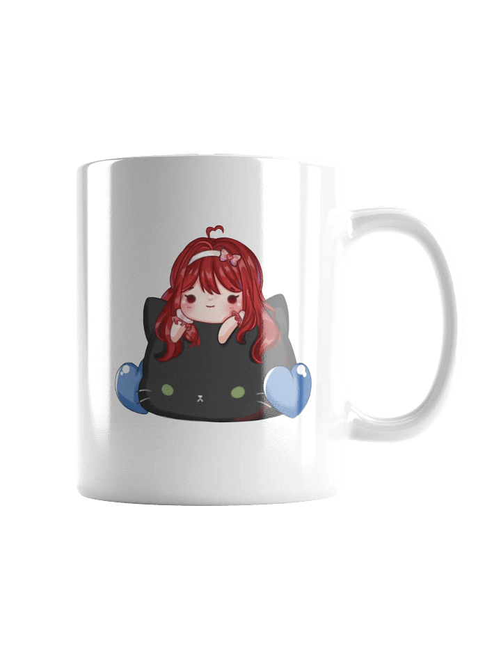 Blue Heart Cat Mug product image (1)