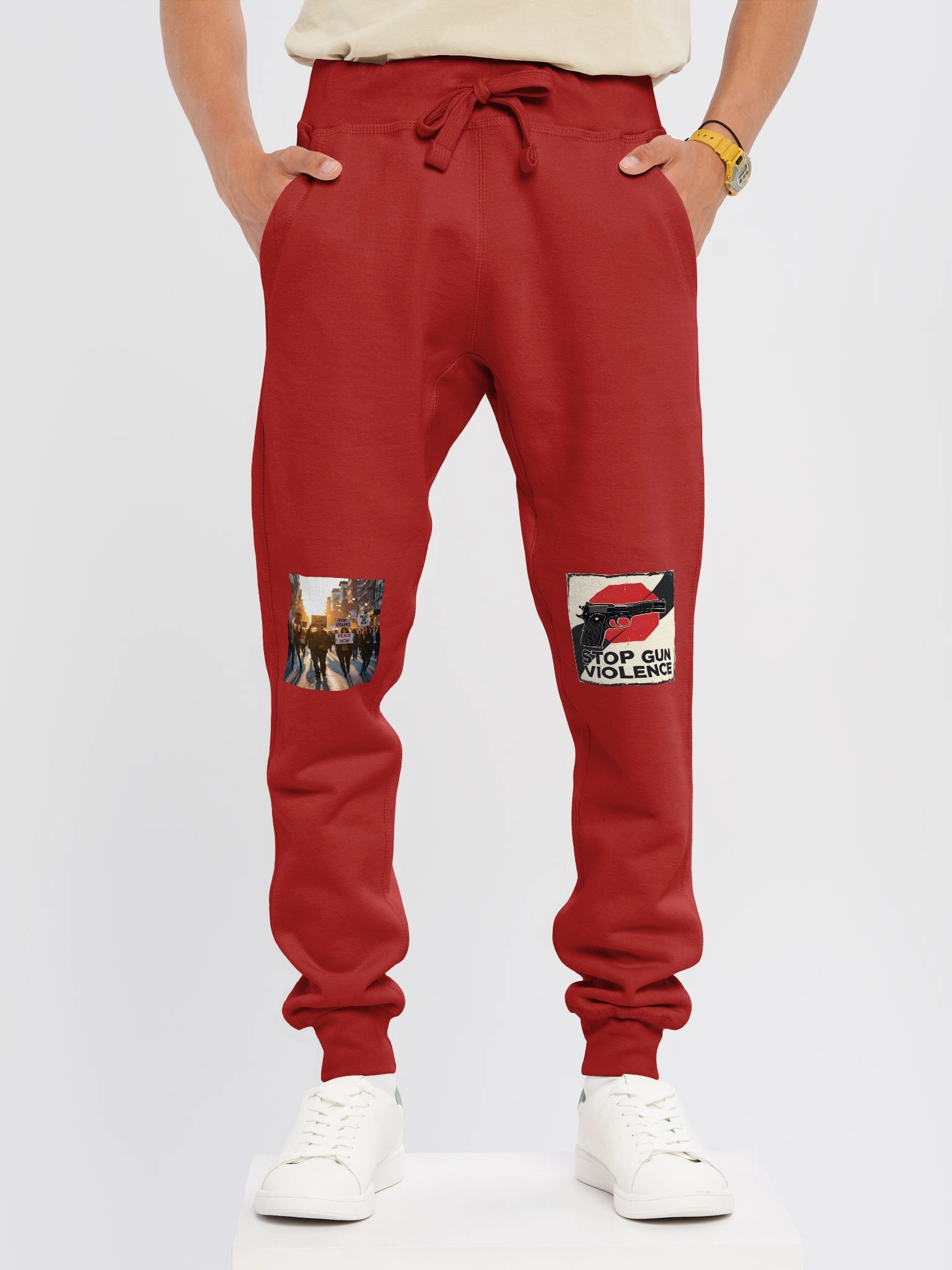 Stop Gun Violence Vintage Joggers product image (3)