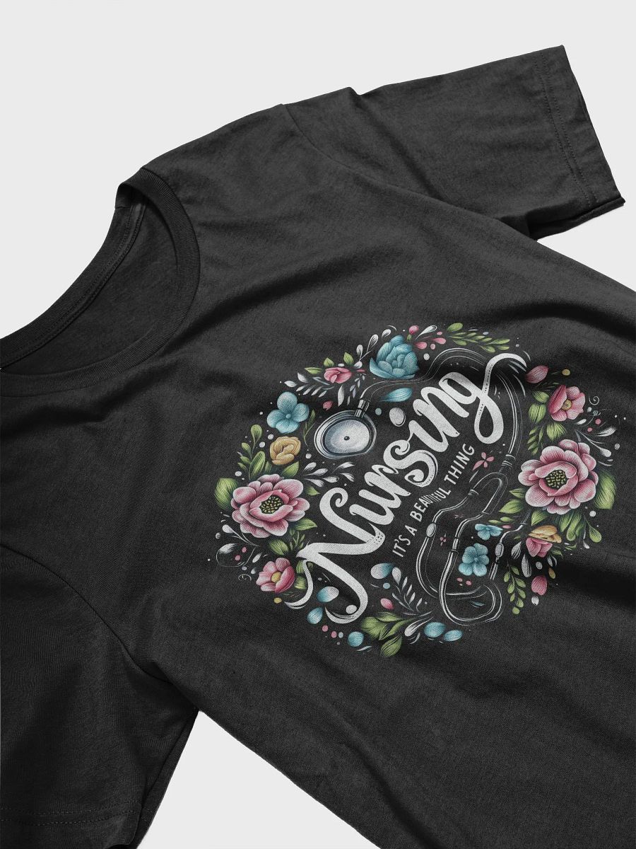 Floral Nursing Stethoscope T-Shirt product image (23)