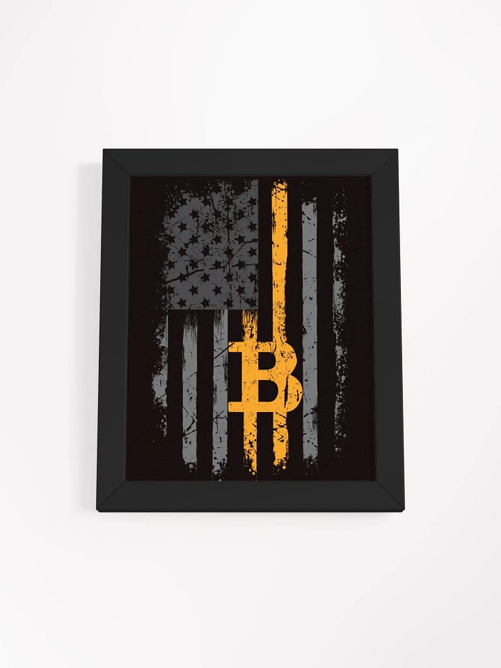 Bitcoin Flag Wall Art Grey product image (2)