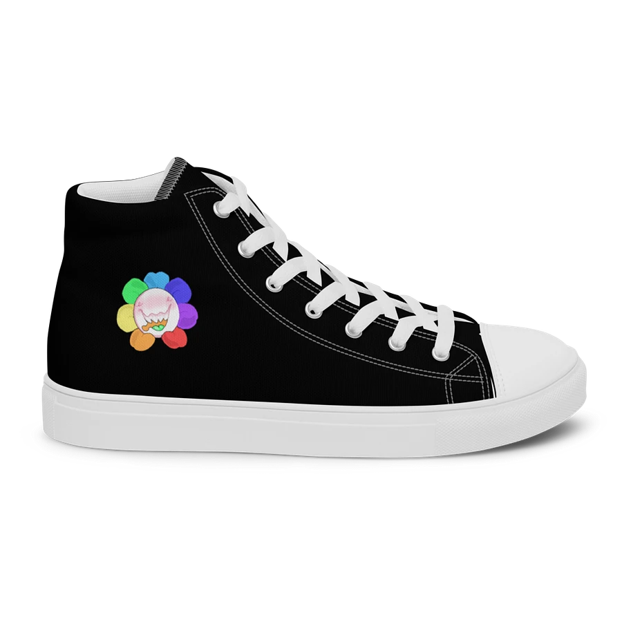 Black and White Flower Sneakers product image (20)