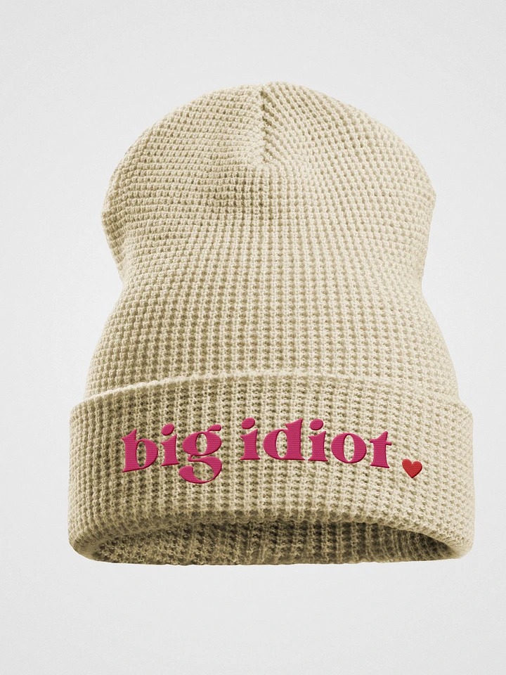 Big Idiot Embroidered Waffle Beanie product image (3)