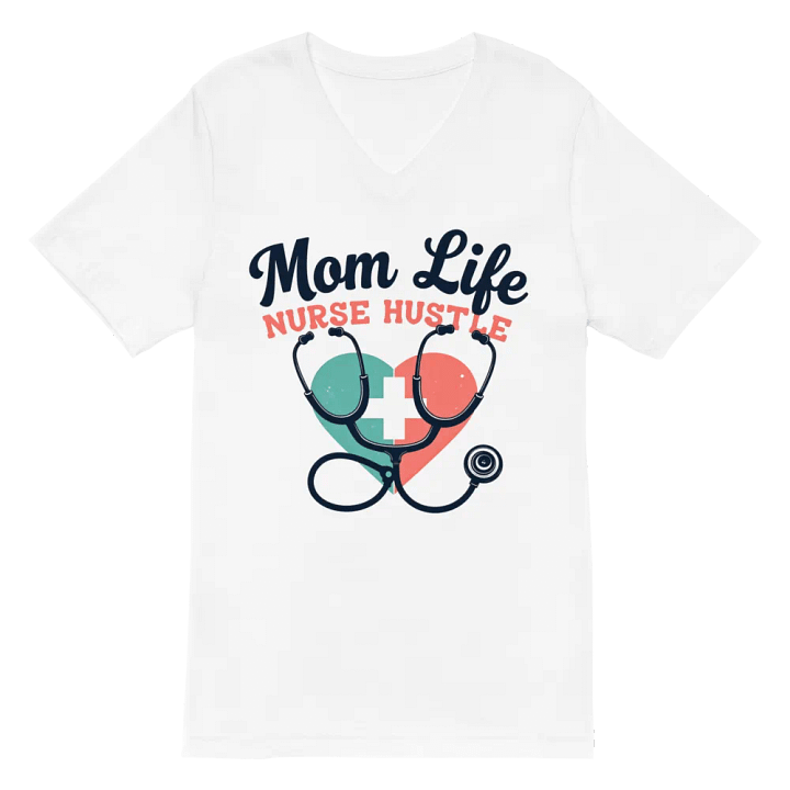 Heartfelt Nurse Mom Life V-neck Tee product image (2)