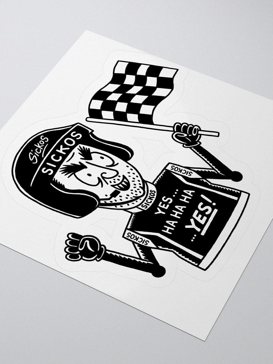 Sickos Racecar Driver Sticker (3 Sizes) product image (7)