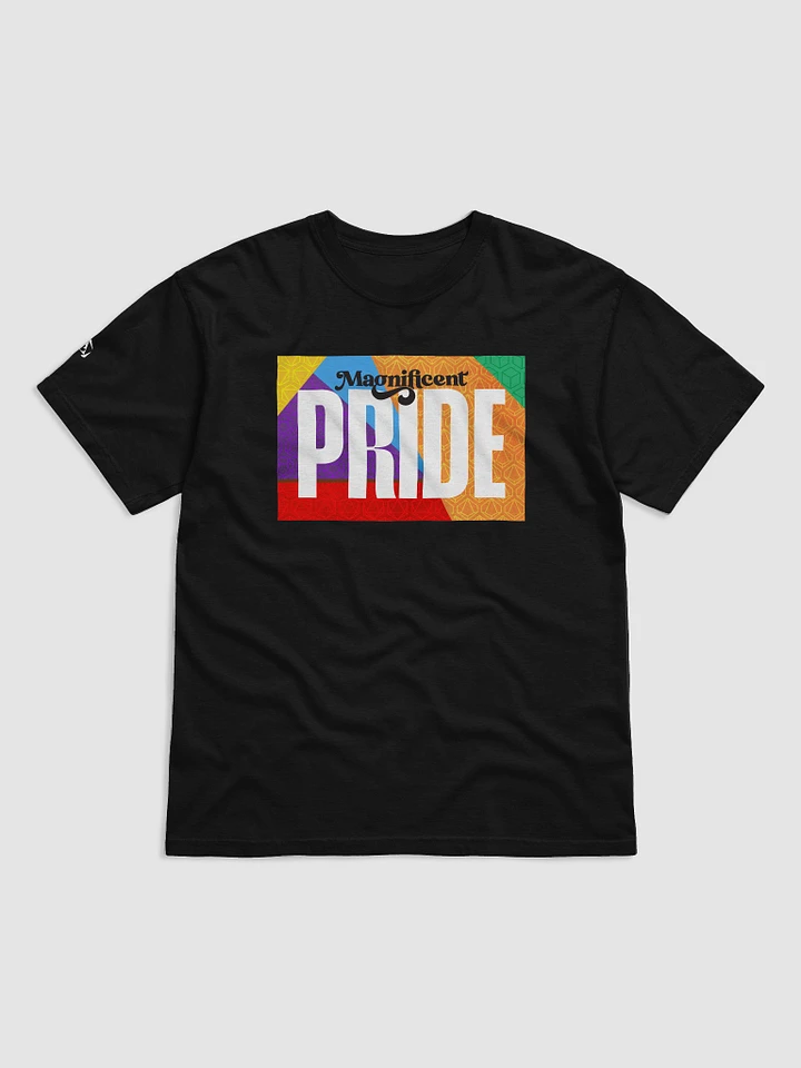 Magnificent PRIDE Pattern Tee - Black product image (2)