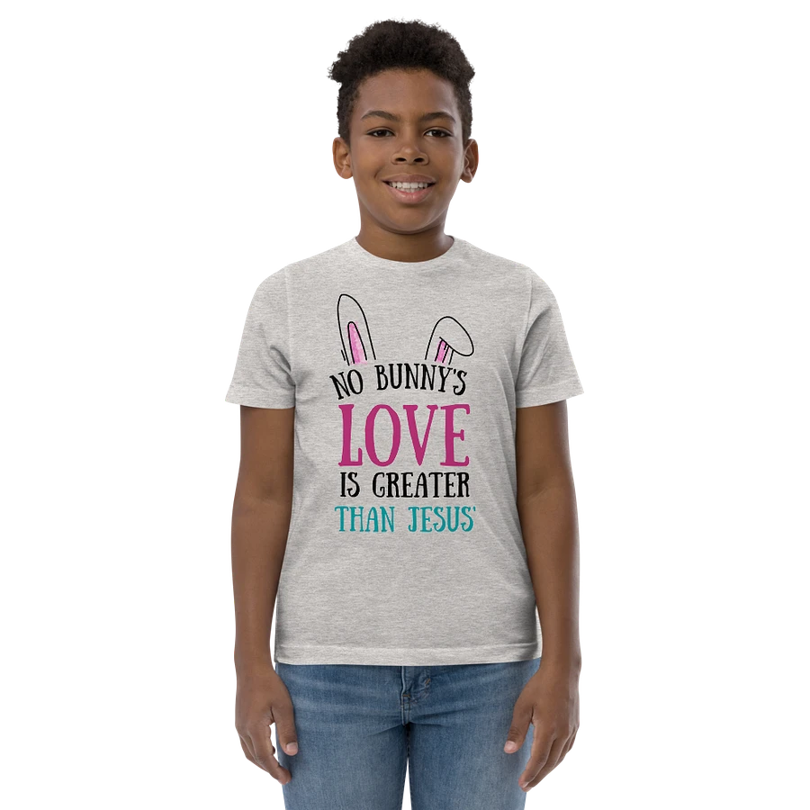 No Bunny's Love is Greater Than Jesus Kids T-Shirt product image (3)