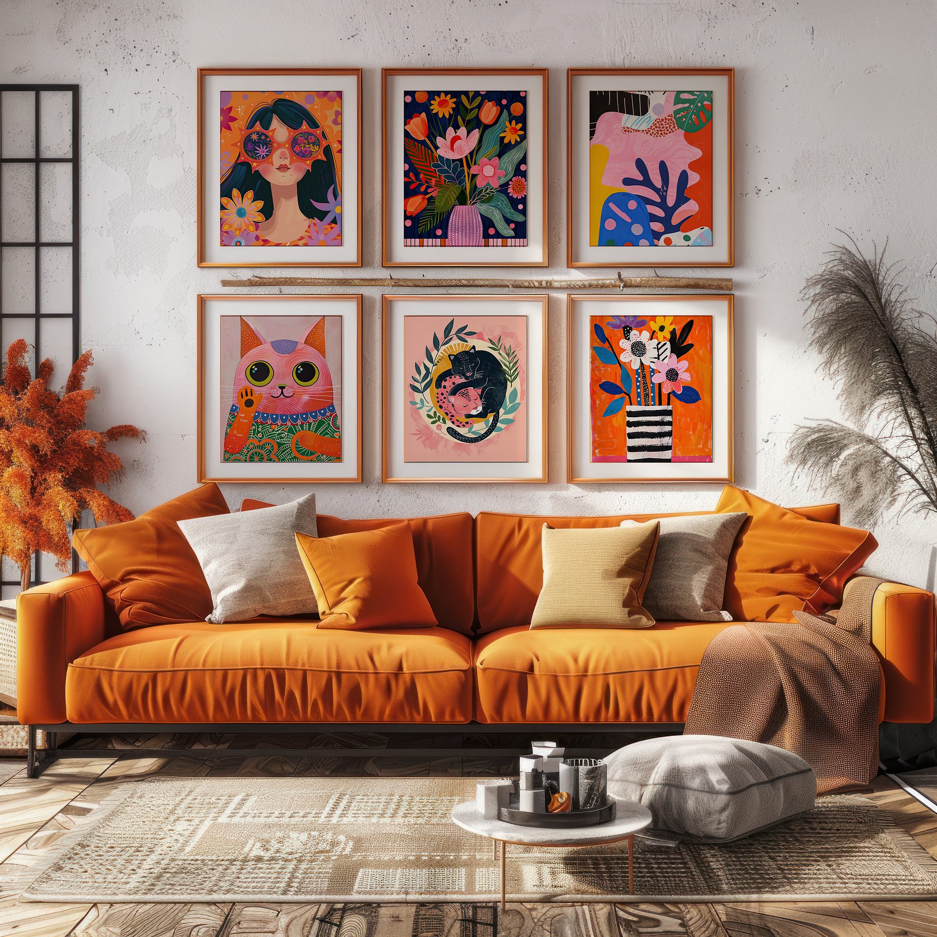 Colorful Maximalist DIGITAL Print Set of 6 product image (2)