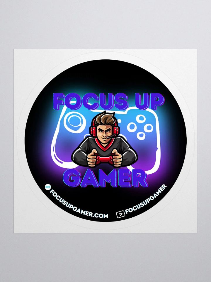 Focus Up Gamer Full Color Sticker product image (1)