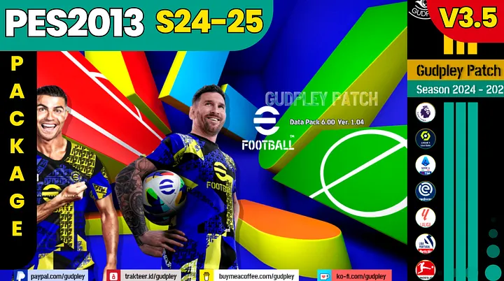PES 2013 - Gudpley Patch Season 2024-25 v.3 + Add-On (PC) product image (1)