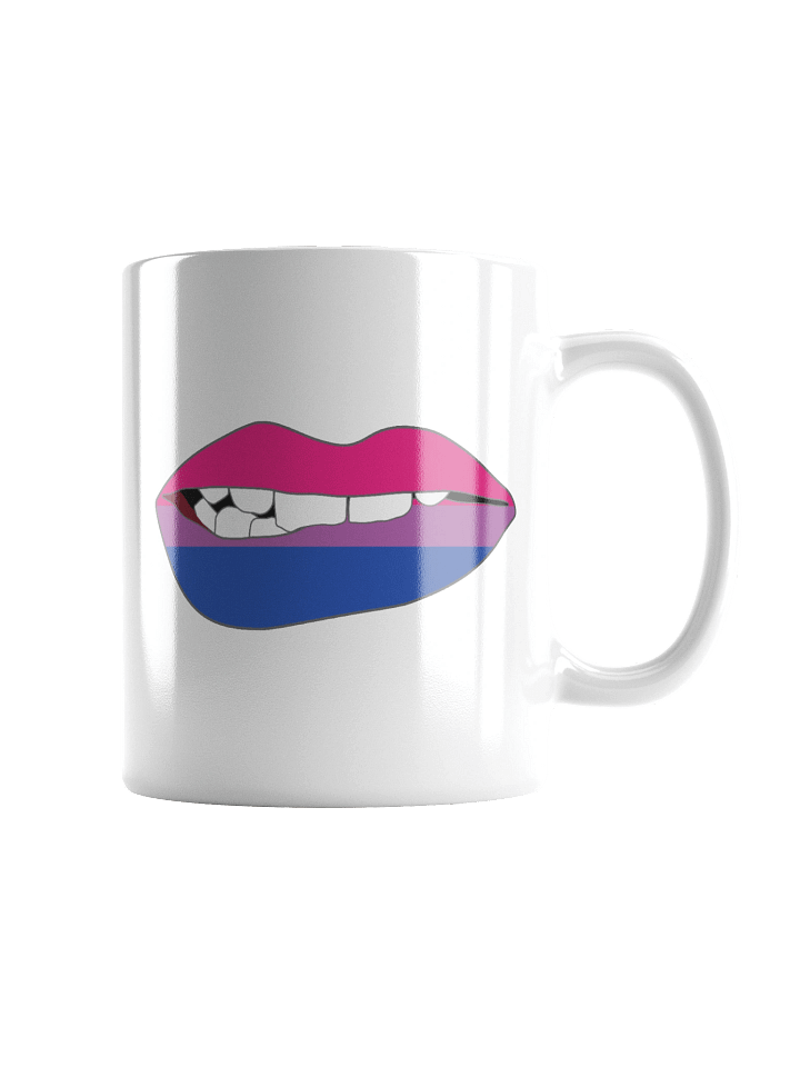 Bisexual Pride Flag Biting Lips Mug product image (1)