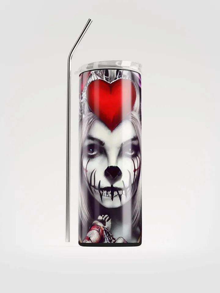 Gothic Romance: Elegant Stainless Steel Tumbler for Valentine's Delight product image (1)