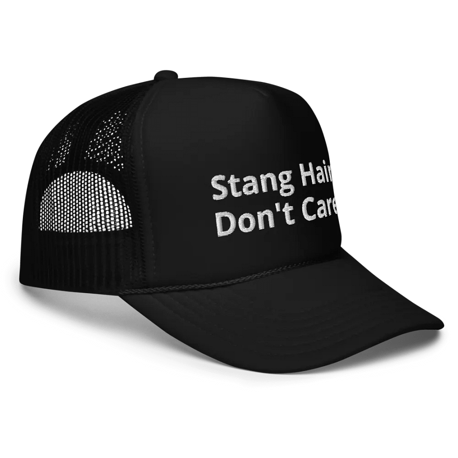 Stang Hair Don't Care - Funny Embroidered Hat Trucker Cap product image (3)