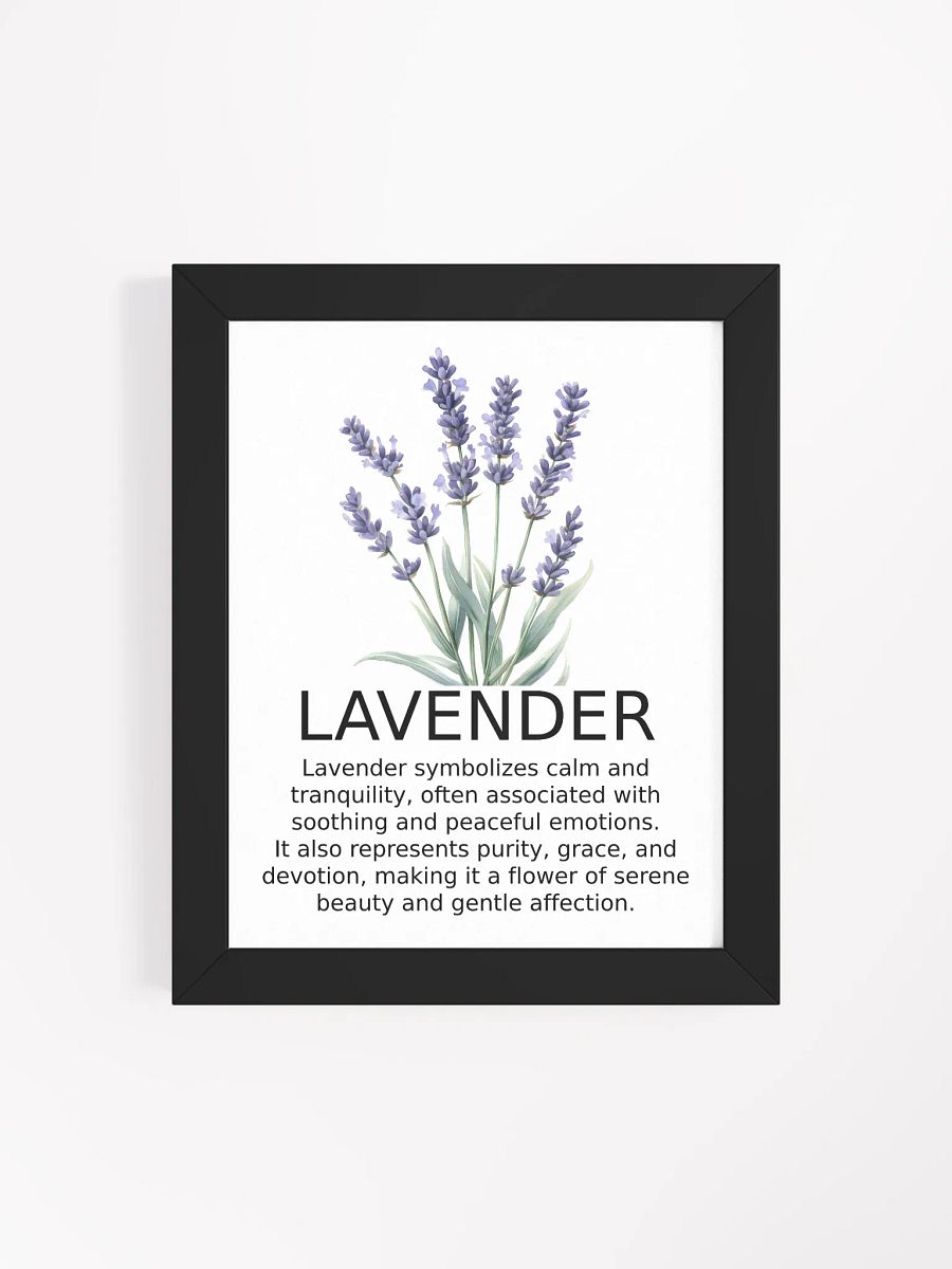 Tranquil Lavender Serenity Framed Poster product image (4)