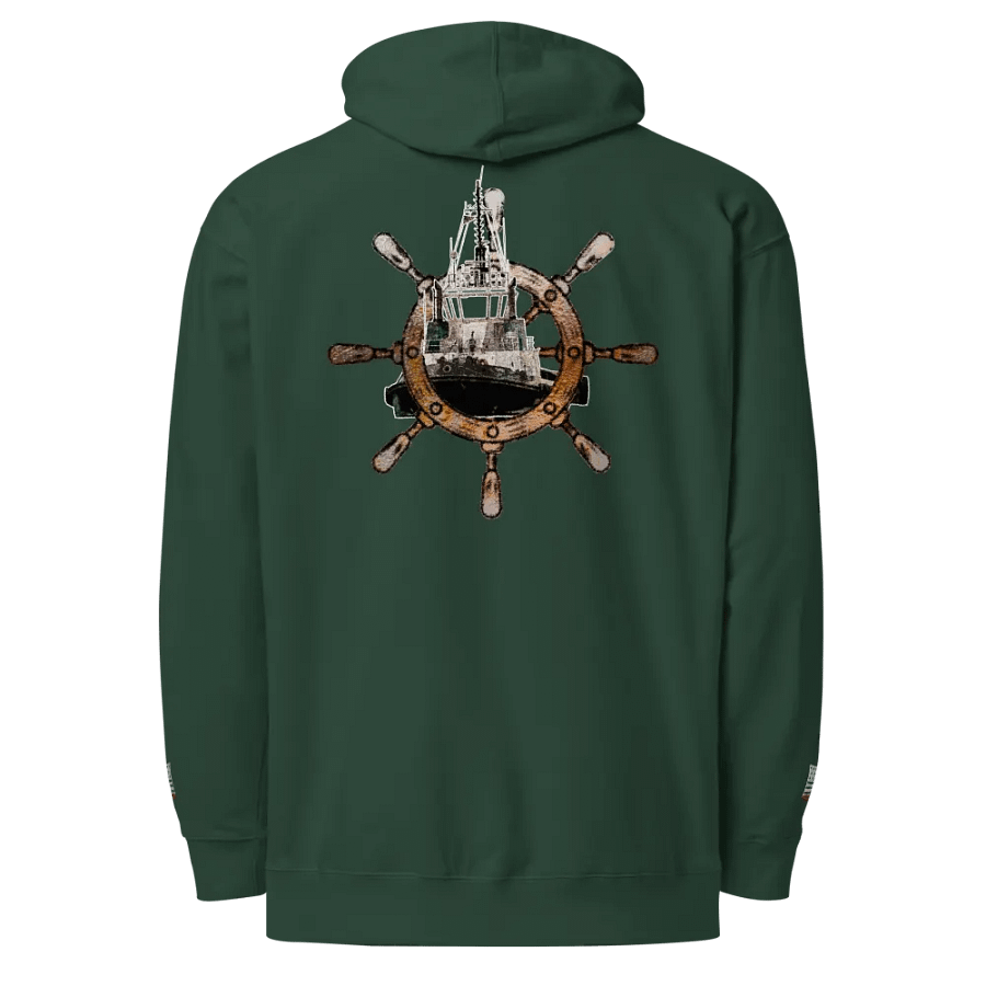 Ship Wheel & Tug Chief - Twin Anchor Front & sleeves (embroidered) product image (1)