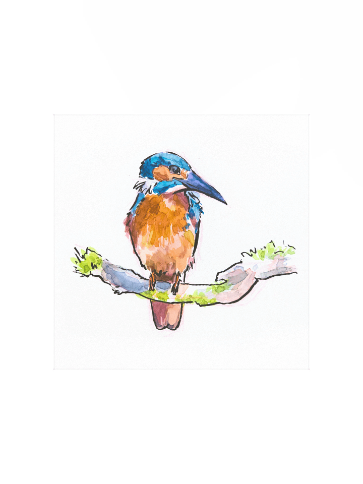 Watercolor Kingfisher - Art Print product image (1)