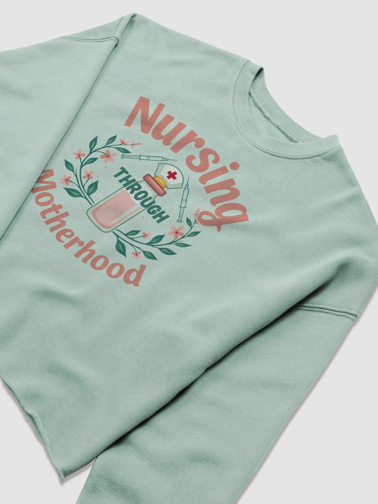 Nurse Mom Fleece Crop Sweatshirt product image (10)