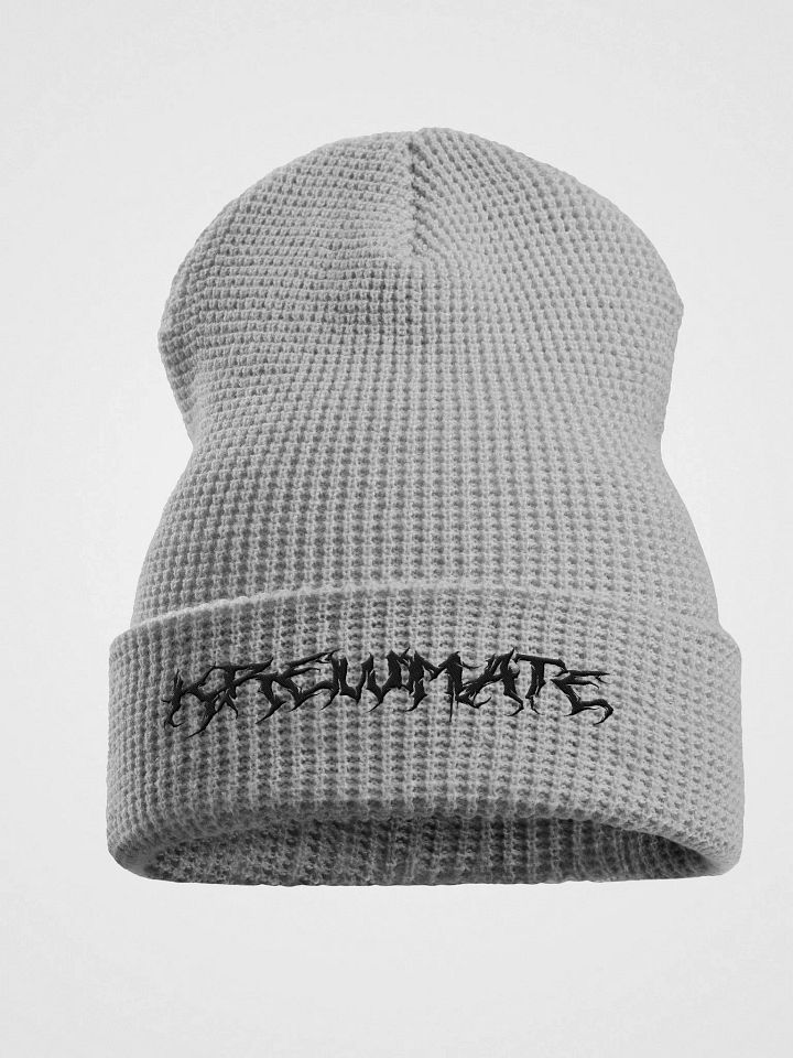 Metal Krewmate Beanie - Waffle (Black Logo) product image (1)