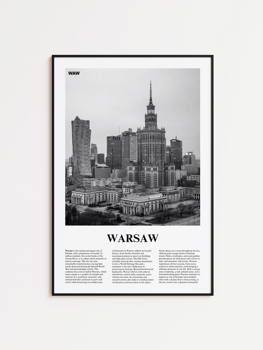 Warsaw 01 Newspaper Poster product image (1)