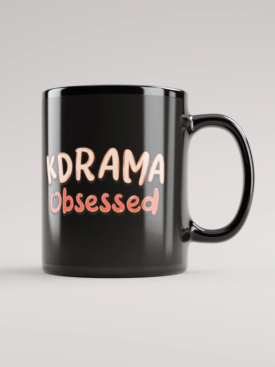 KDRAMA Obsessed Black Glossy Mug product image (1)