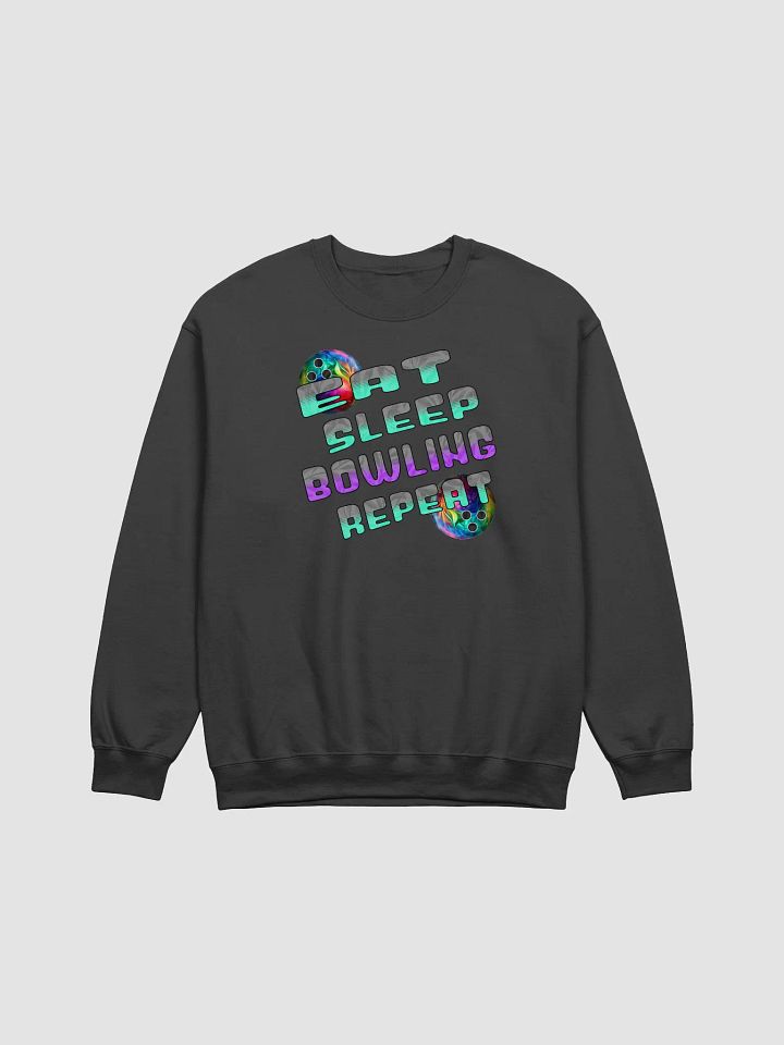 Eat Sleep Bowling Repeat Angle Strike & Style Crewneck Sweatshirt product image (1)