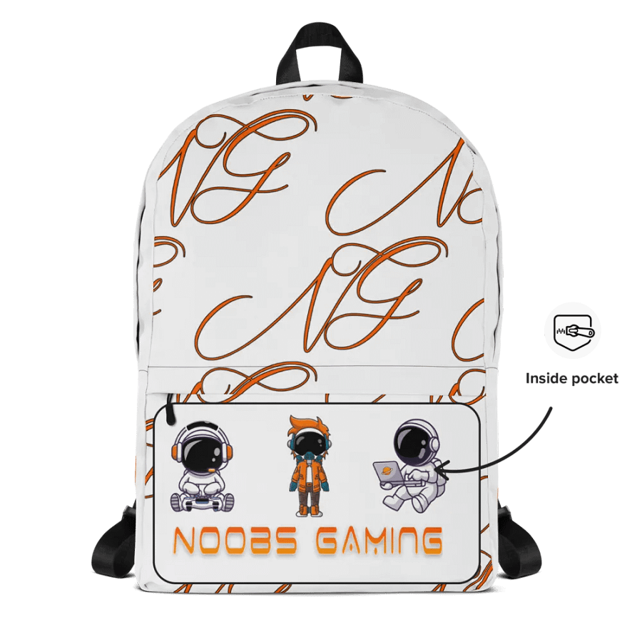 Ng text Stealthy Tech Backpack product image (4)