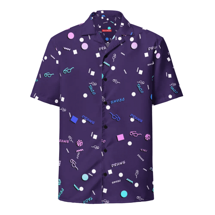 TacoDraws Retro Pattern Button-Up product image (1)